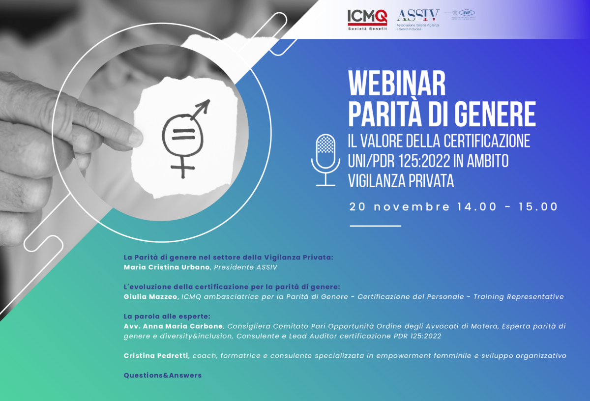 webinar icmq assiv parità genere